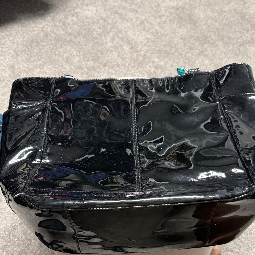 Coach Shiny Black Patent Leather Bag